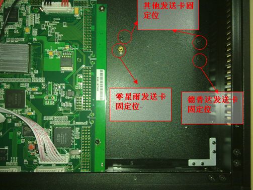 LVP603內(nèi)置LED發(fā)送卡安裝指引(鋁型材機箱)